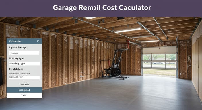 garage remodel cost calcualtor 