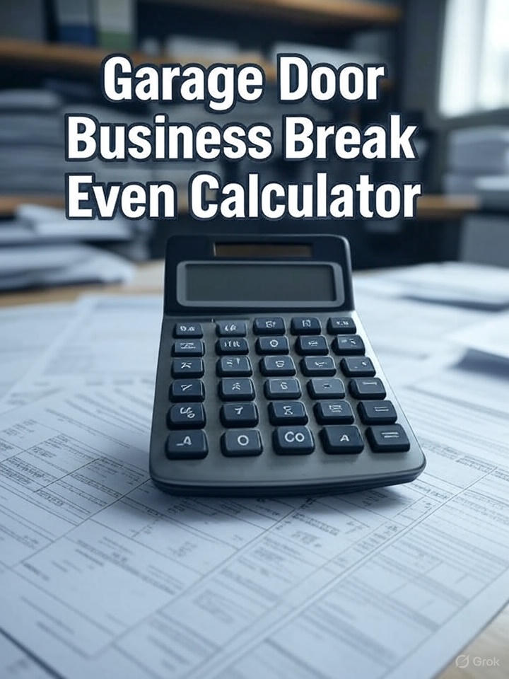 Garage Door Business Break Even Calculator